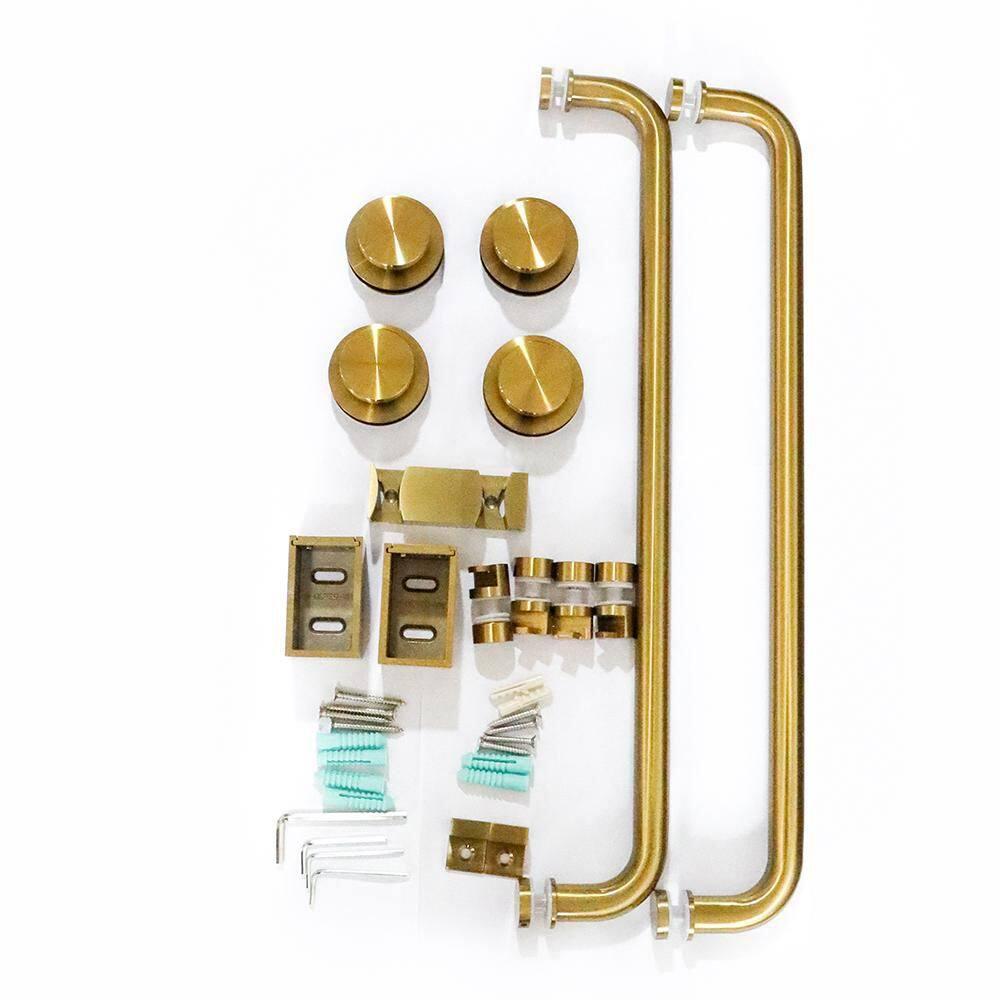 Dimorphos Frameless Sliding Glass Shower Doors with 3/8"(10mm) Clear Tempered Glass 11DD701957Q