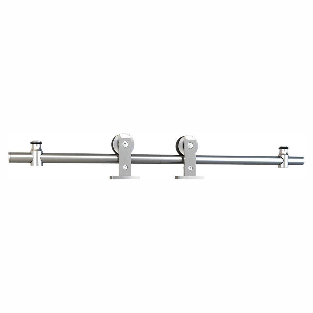 Sliding Rolling Barn Door Hardware Kit for Single Wood Doors with Fittings