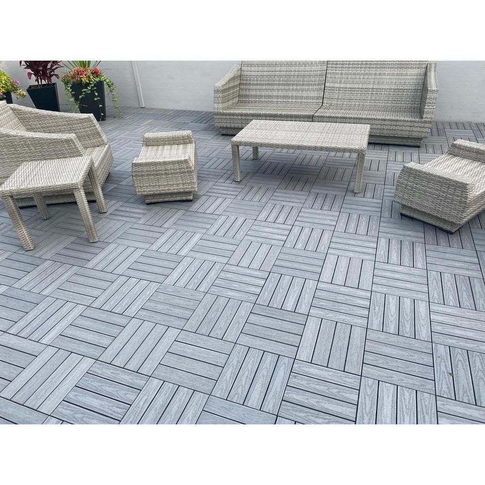 UltraShield Naturale Composite 12" x 12" Interlocking Deck Tile