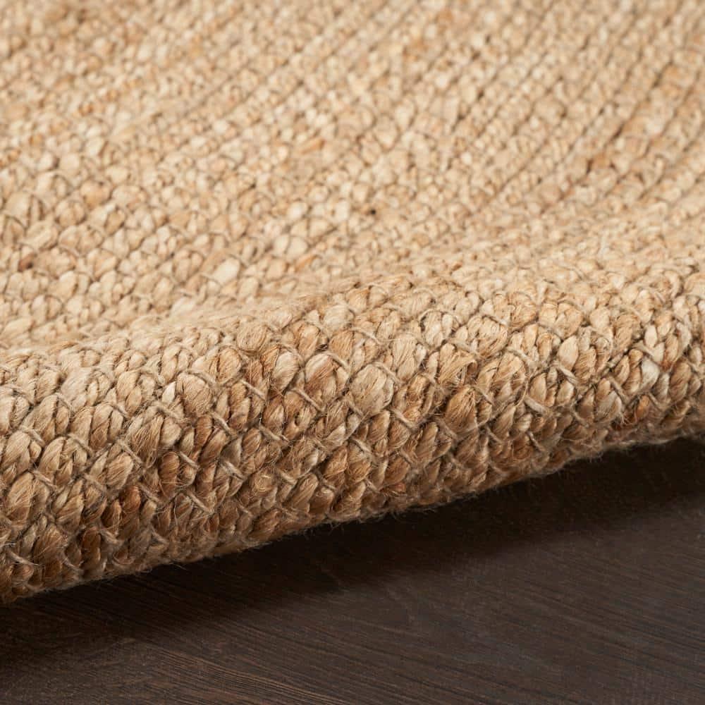 Nourison Hand Woven Natural Jute Rug Natural 8' x 10'