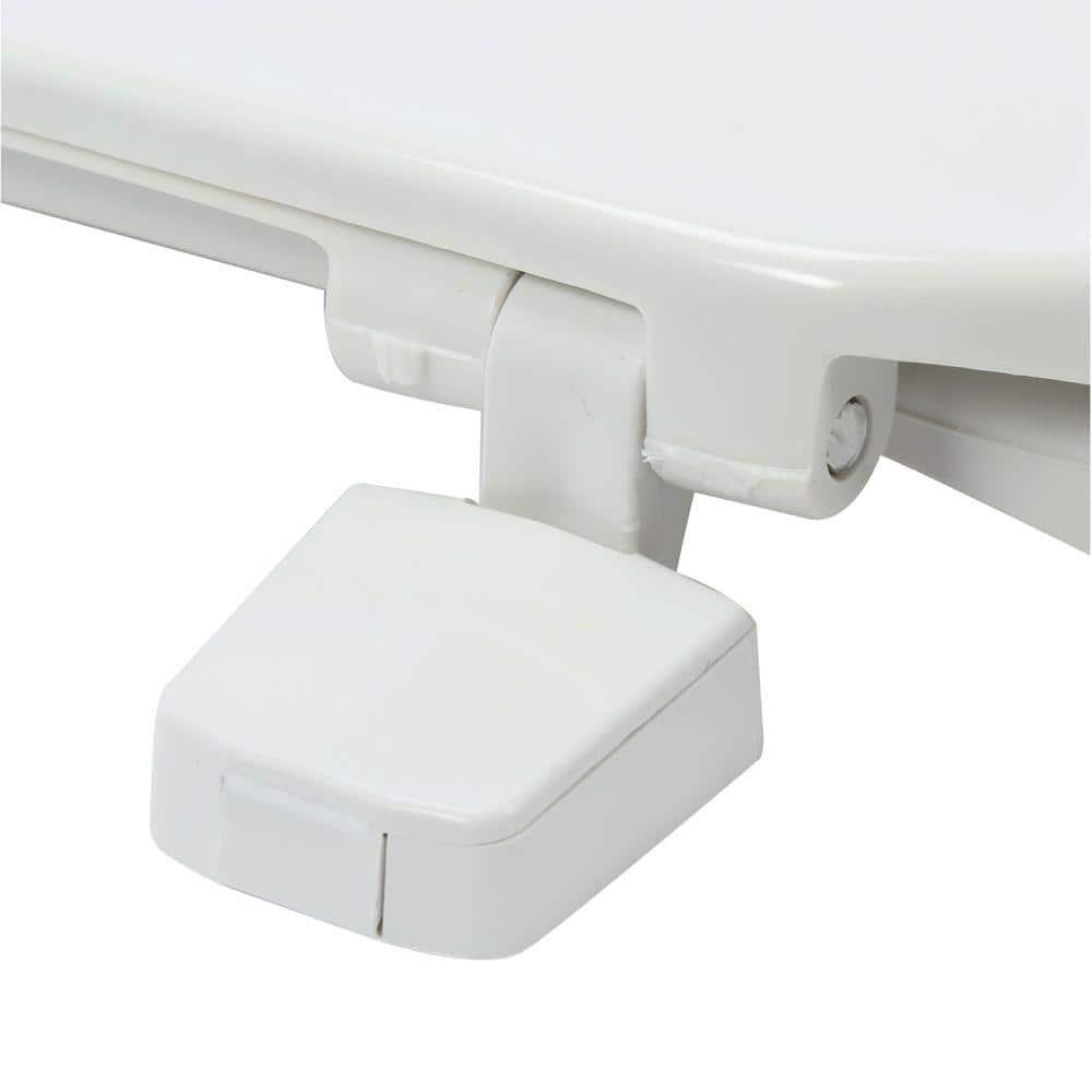 Bemis 7E75 000 BEMIS 75 Commercial Open Front Toilet Seat with Cover, ROUND, Plastic, White