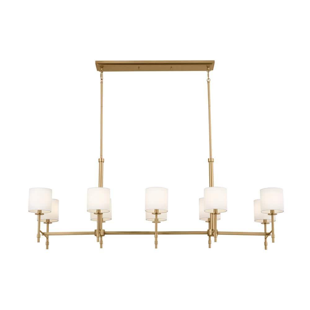 Kichler Lighting Ali 10 - Light Chandelier in  Brushed Natural Brass