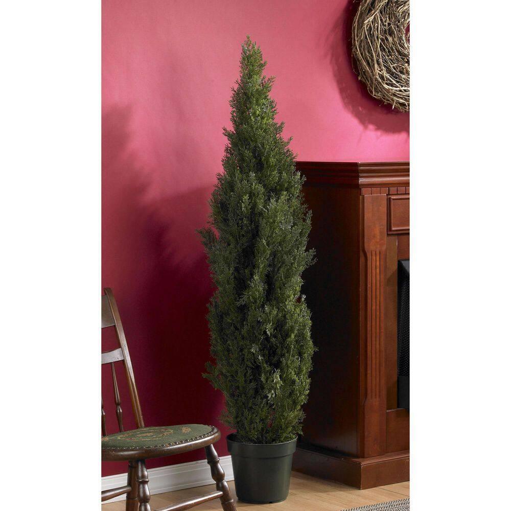 Nearly Natural 5-ft Mini Cedar Pine Tree (Indoor/Outdoor)