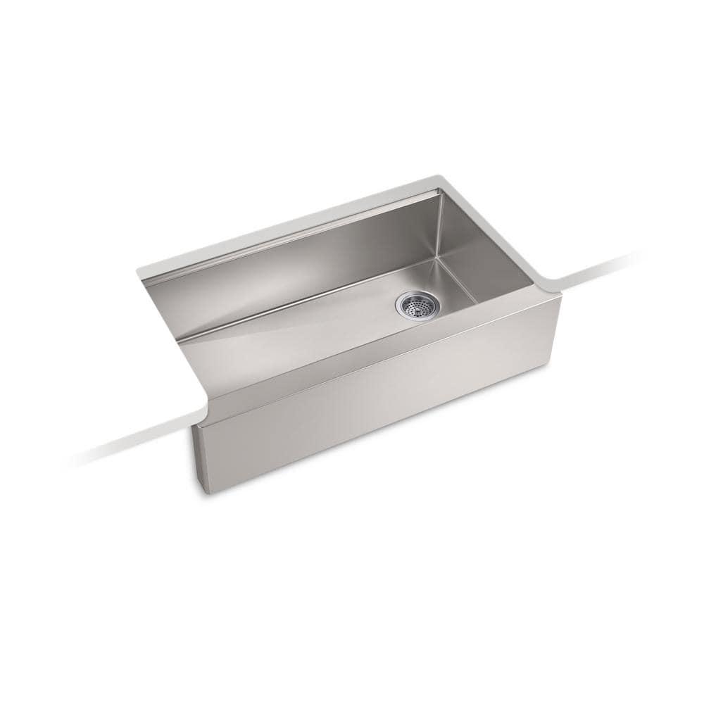 Strive 36" Stainless Steel Farmhouse Undermount Single-Bowl Kitchen Sink