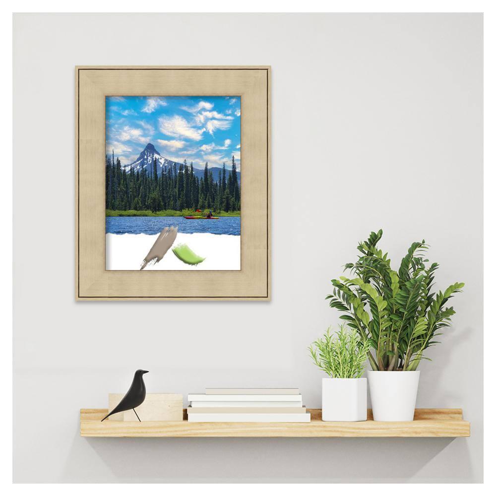 Amanti Art Classic Honey Silver Picture Frame Opening Size 11x14 in.