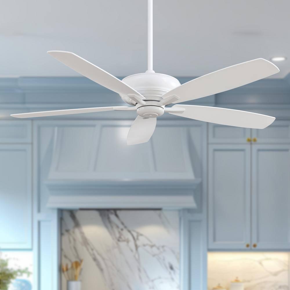 60" Minka Aire Modern Large Indoor Ceiling Fan with Remote Control White for Living Room Kitchen Bedroom Family Dining Home Office