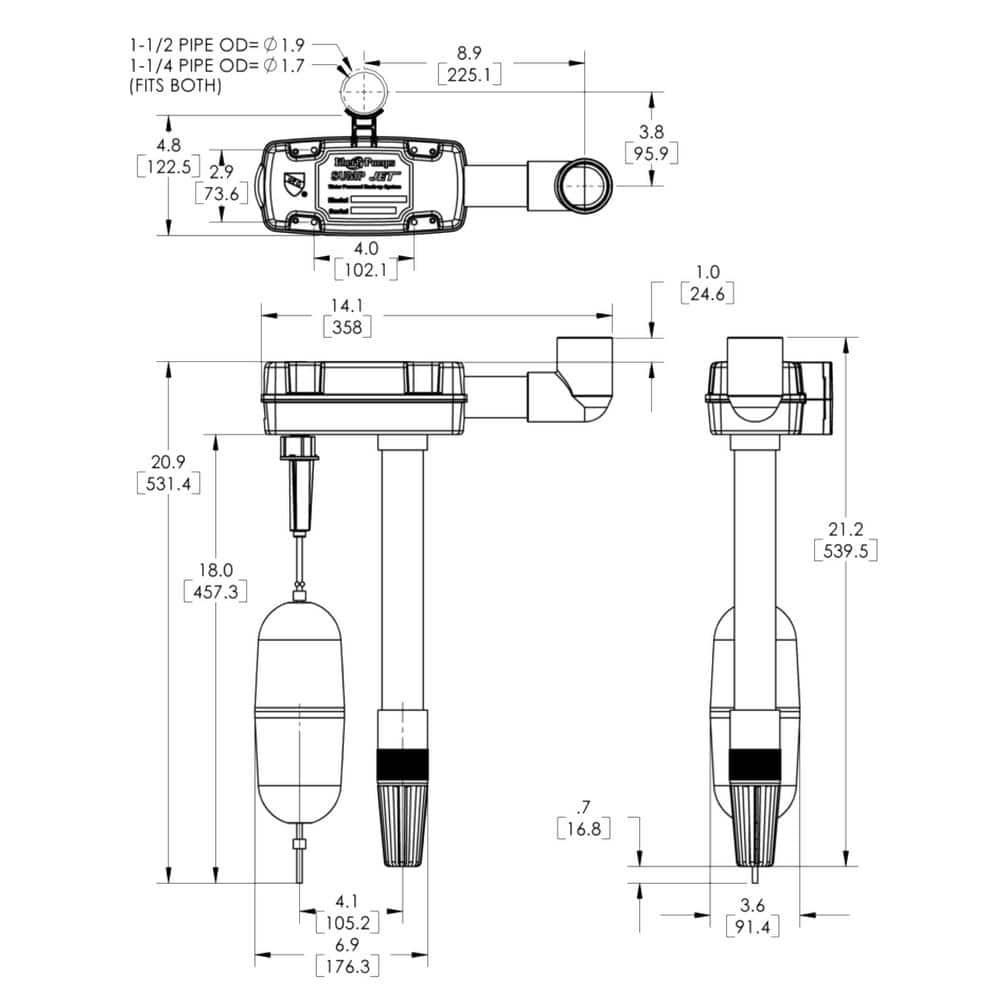 Liberty Pumps SJ10, Water Powered Back-Up Plumbing Pump