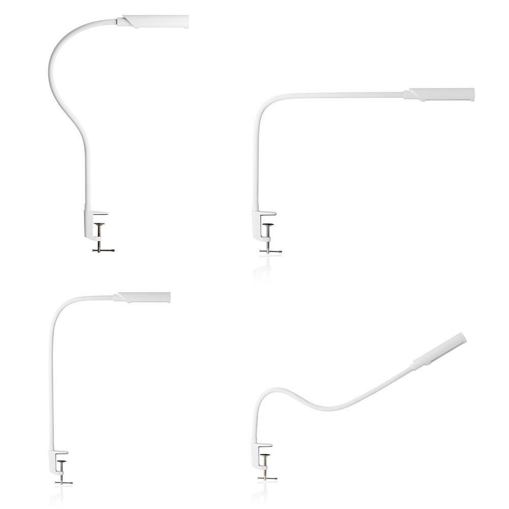 Reliable Corporation Reliable UberLight Flex 3100TL Led Task Light, Clamp, White