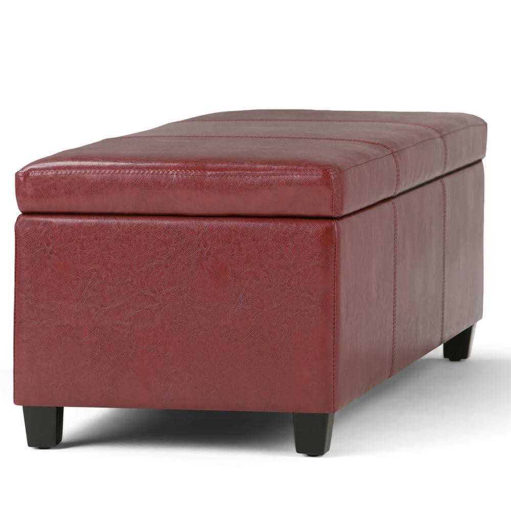 Simpli Home Avalon Storage Ottoman Bench,Assembled