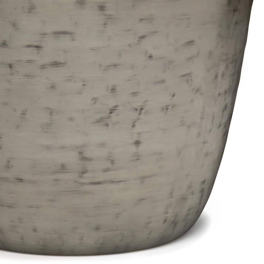 Garvy 20"W Metal Industrial End Table with Drum Design, Assembled