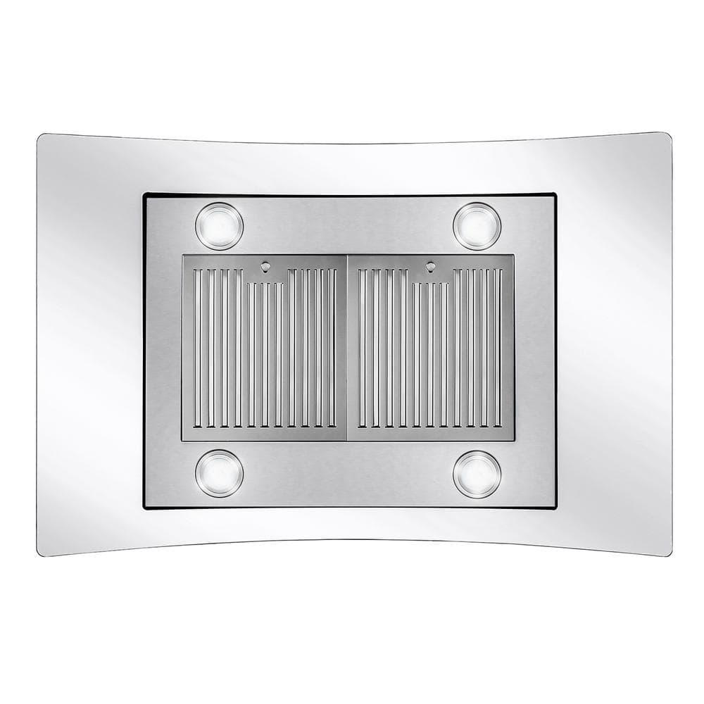 Cosmo COS-668ICS900 36 Inch Island Range Hood w/ Touch Controls, Stainless Steel