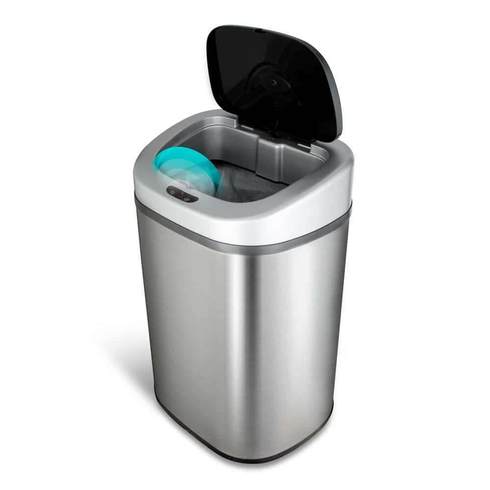 NineStars Nine Stars 21 Gallon Stainless Steel Motion Sensor Trash Can