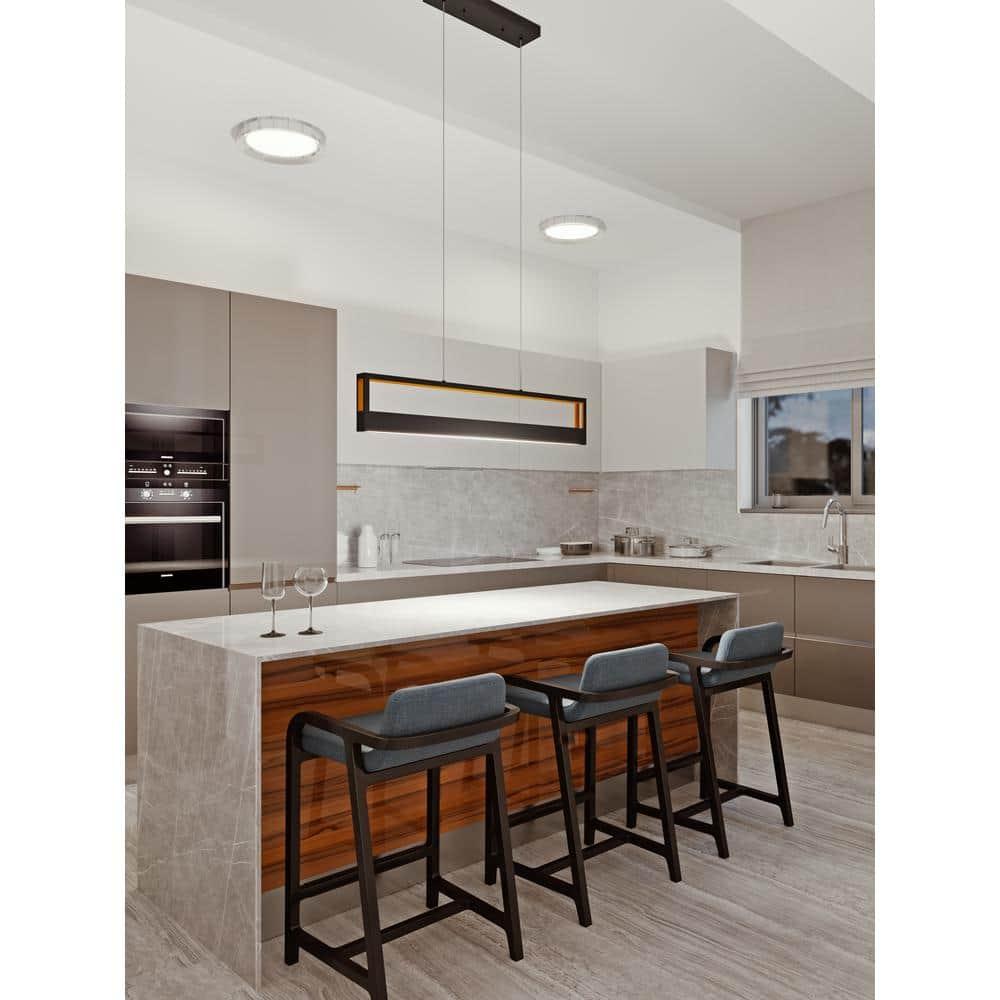 Afx Echp4830lajmv Echo 1 Light 45" Wide Led Linear Chandelier - Black