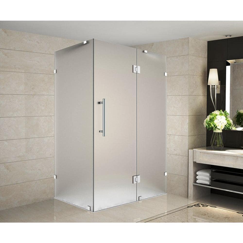 Aston Avalux 32" x 72" Rectangle Hinged Shower Enclosure SEN987F-CH-3236-10