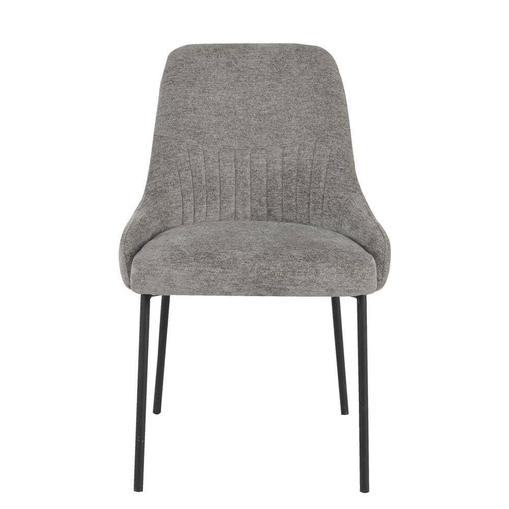 New Spec Inc 18'' H Fabric Upholstered Metal Side Chair (Set of 2)