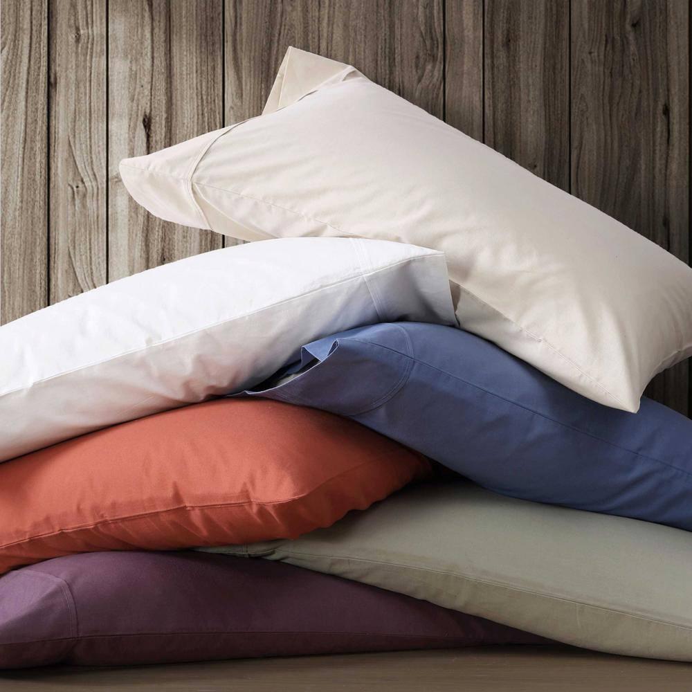 Eddie Bauer Eddie Bauer Solid Brushed Percale Cotton Sheet Set
