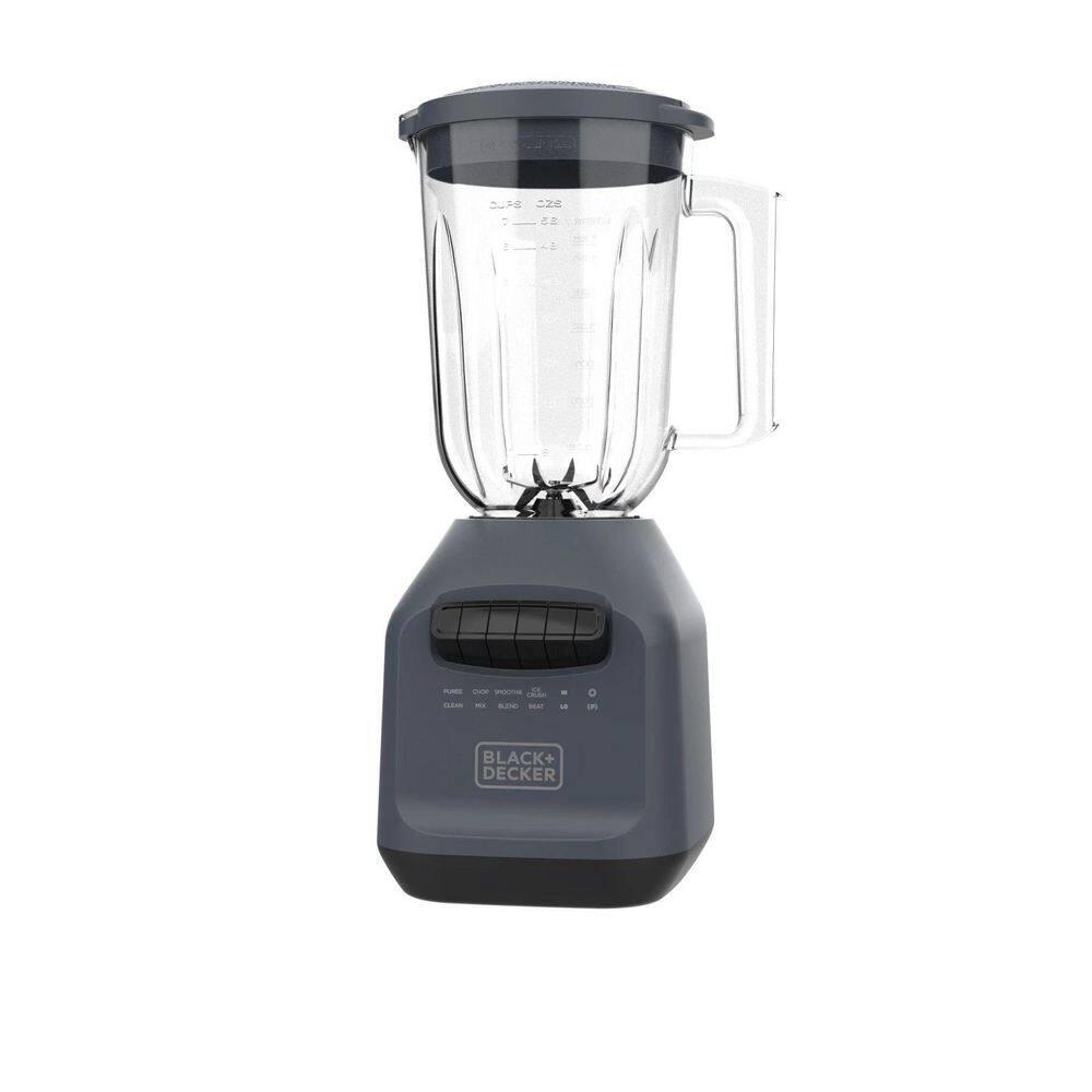 PowerXL BLACK+DECKER Ice Crush Blender With 56 Ounce (7 Cup) Perfectpour Plastic Jar, Powerful 6-Tip Stainless Steel Blade, 8-Speeds Plus Pulse, 750 Peak Watts Of Power