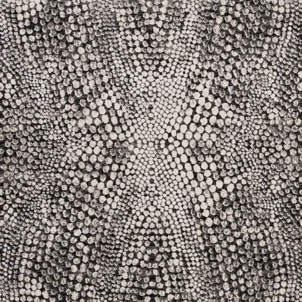 Lurex LUR185 Power Loomed Area Rug - Black/Light Grey - 6'7"x6'7" - Safavieh.