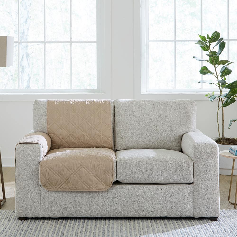 Sure Fit Polyester Box Cushion Sofa Slipcover