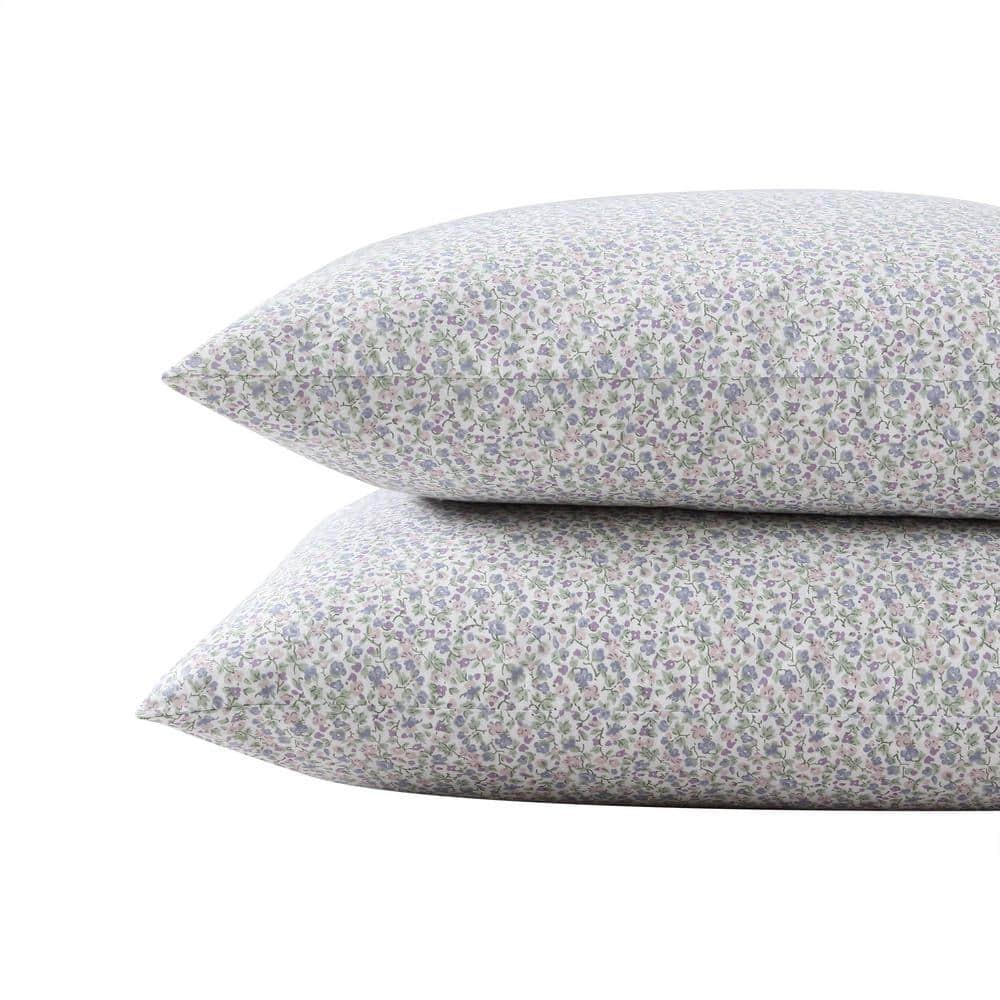 Laura Ashley Printed Cotton Percale Pillowcase Set (Set of 2)