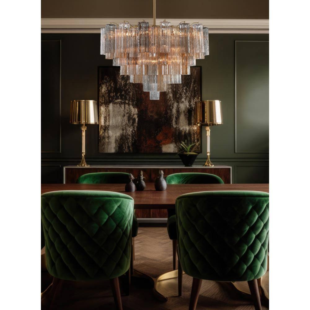 Crystorama Lighting Addis 16 - Light Chandelier in  Aged Brass