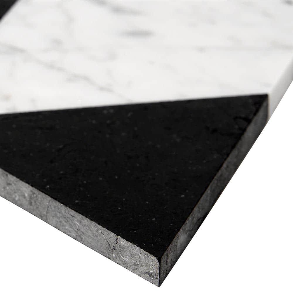 Prisma 7.75" x 13.5" Geometric Marble Mosaic Wall & Floor Tile (0.73 Sq. Ft. / Sheet)