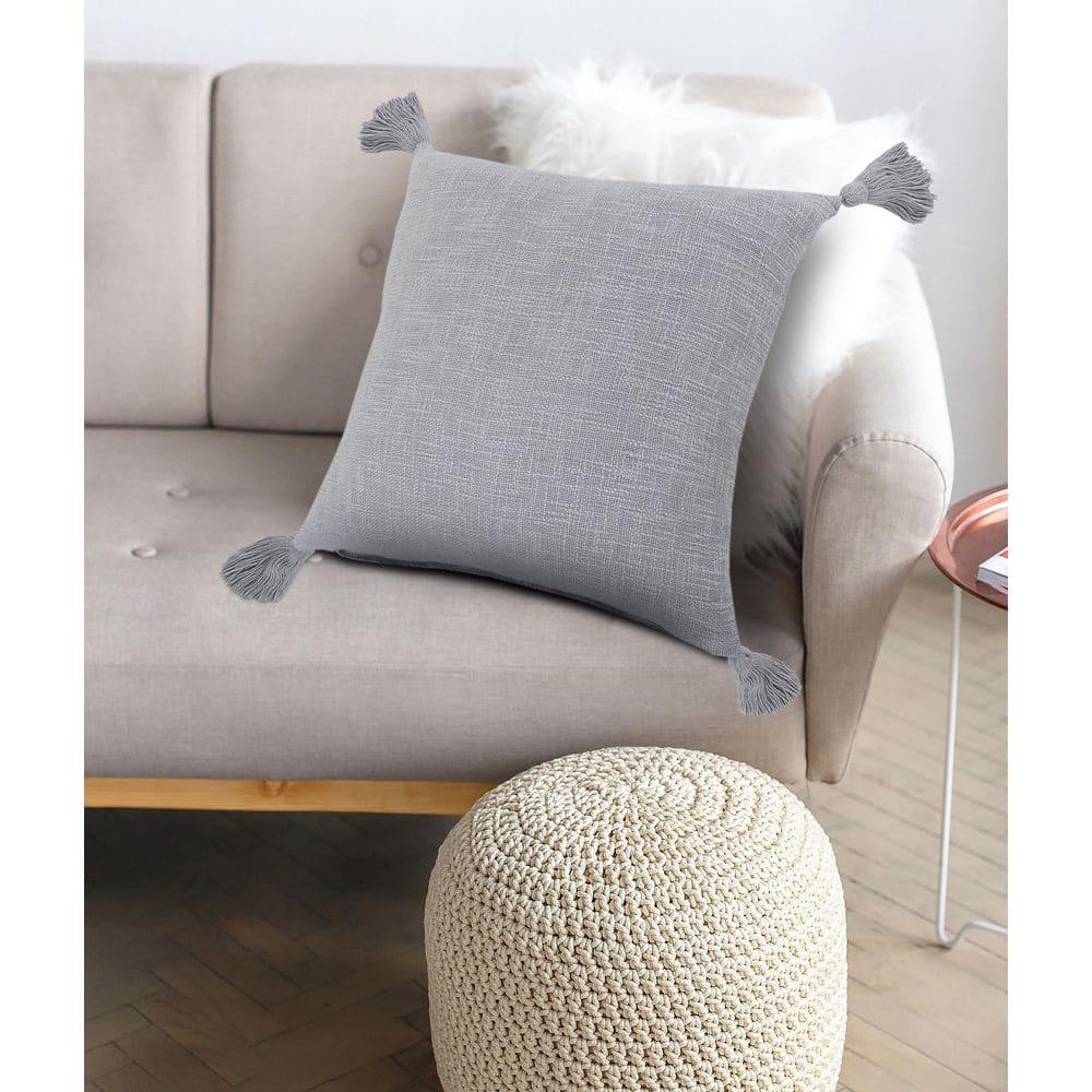 Rajani Home Finn Tassels Cotton Throw Pillow