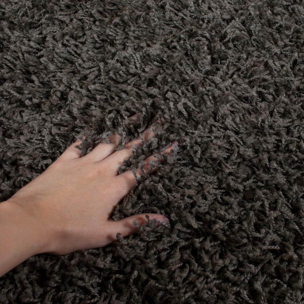 Athens Shag SGA119 Power Loomed Indoor Accent Rug - Dark Grey - 3'x5' - Safavieh