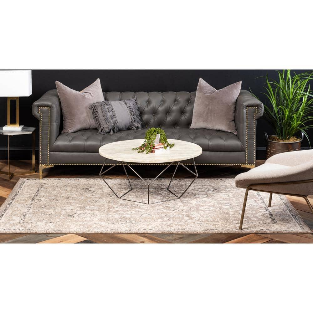 Kalf Abstract Beige Area Rug