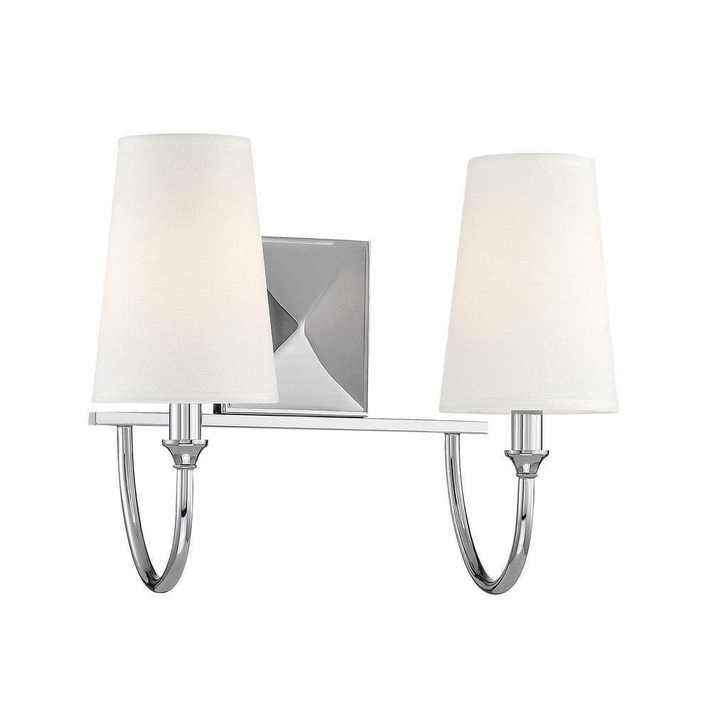 Savoy House Cameron 2 - Light Vanity in  Polished Nickel