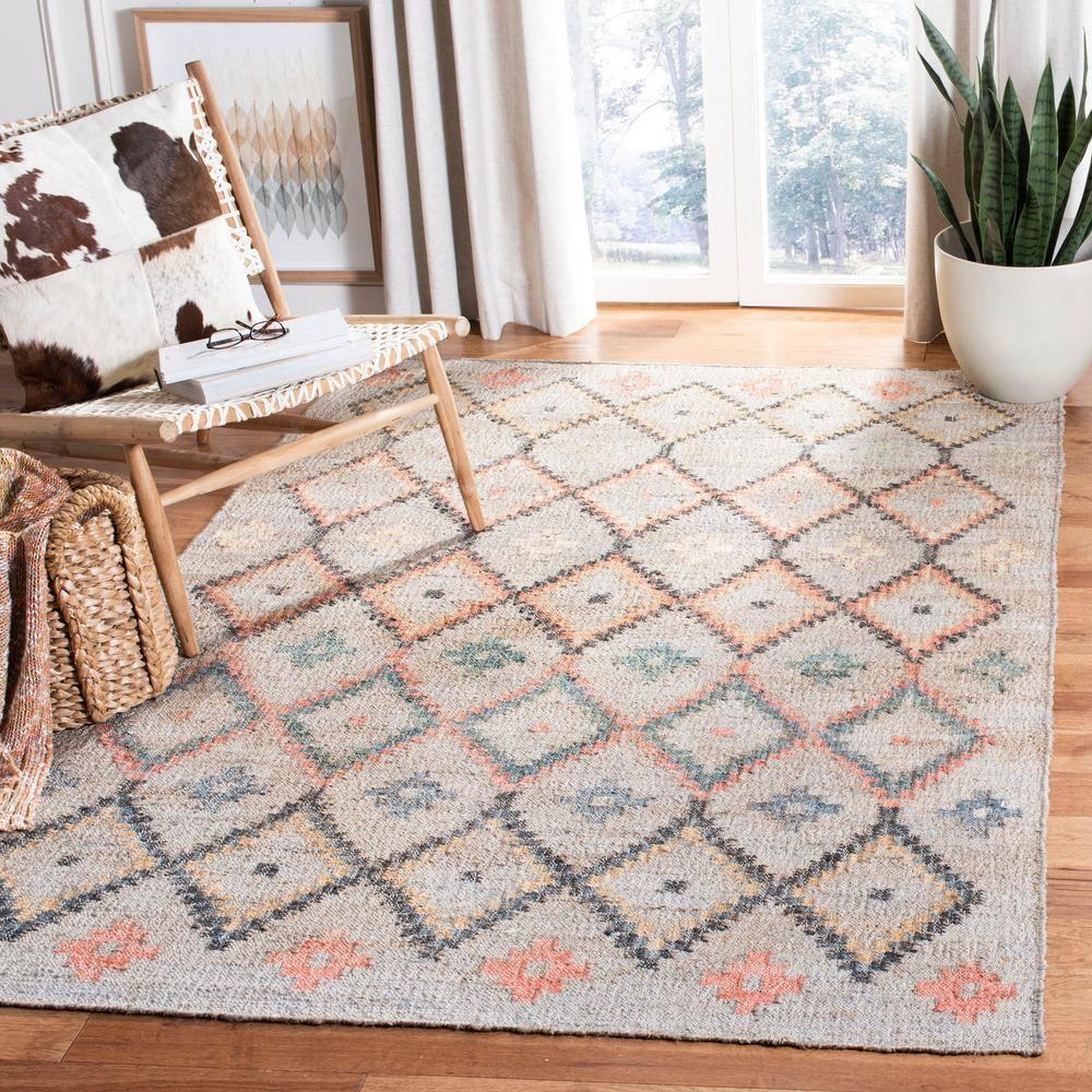 Kilim KLM753 Hand Loomed Area Rug - Beige/Gold - 6'x9' - Safavieh.