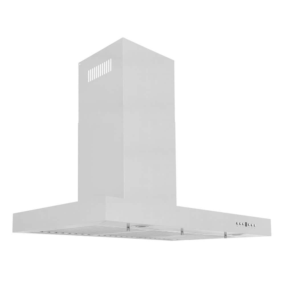 ZLINE 36 in. Convertible Vent Wall Mount Range Hood in Black Stainless Steel (BSKEN-36)