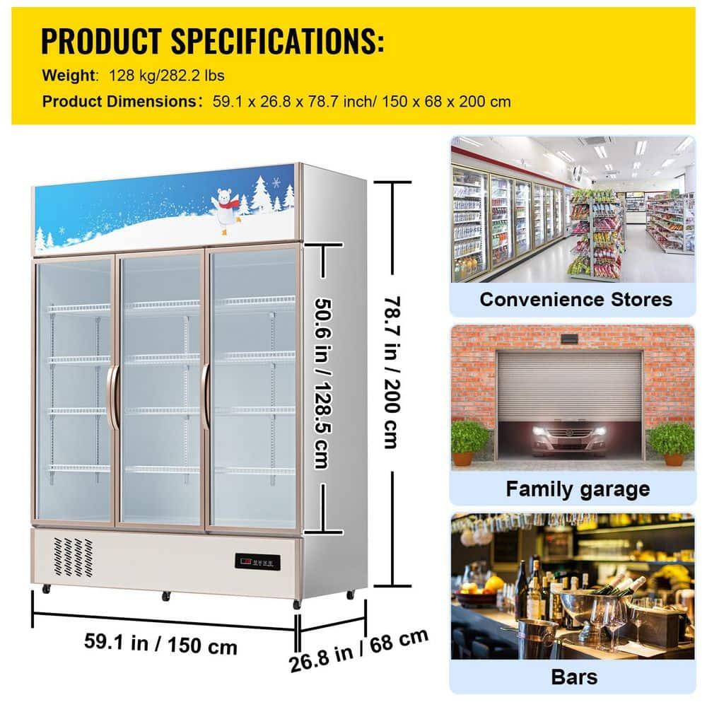 VEVOR VEVOR 35 Cubic Feet Refrigerated Display Case - 59''