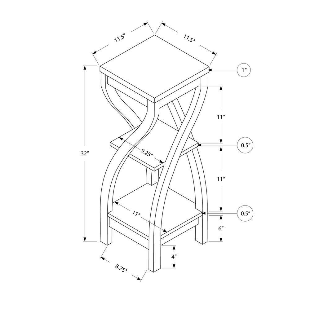 End Table White - EveryRoom: Rectangle Accent Table for Living Room, Adult Assembly, MDF Composite