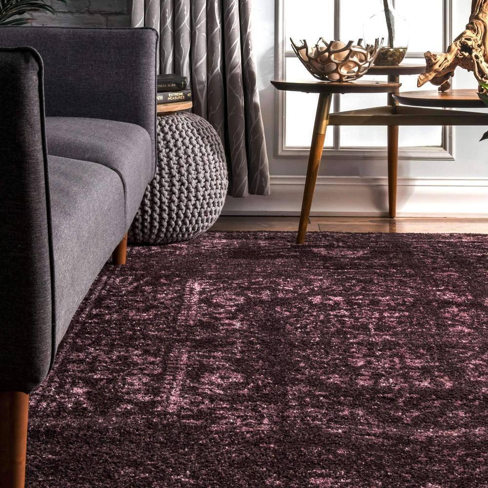 Nuloom Arlena Oriental/Persian 10x14 Indoor Area Rug for Living Room Bedroom Dining Room Kitchen, Burgundy/Pink