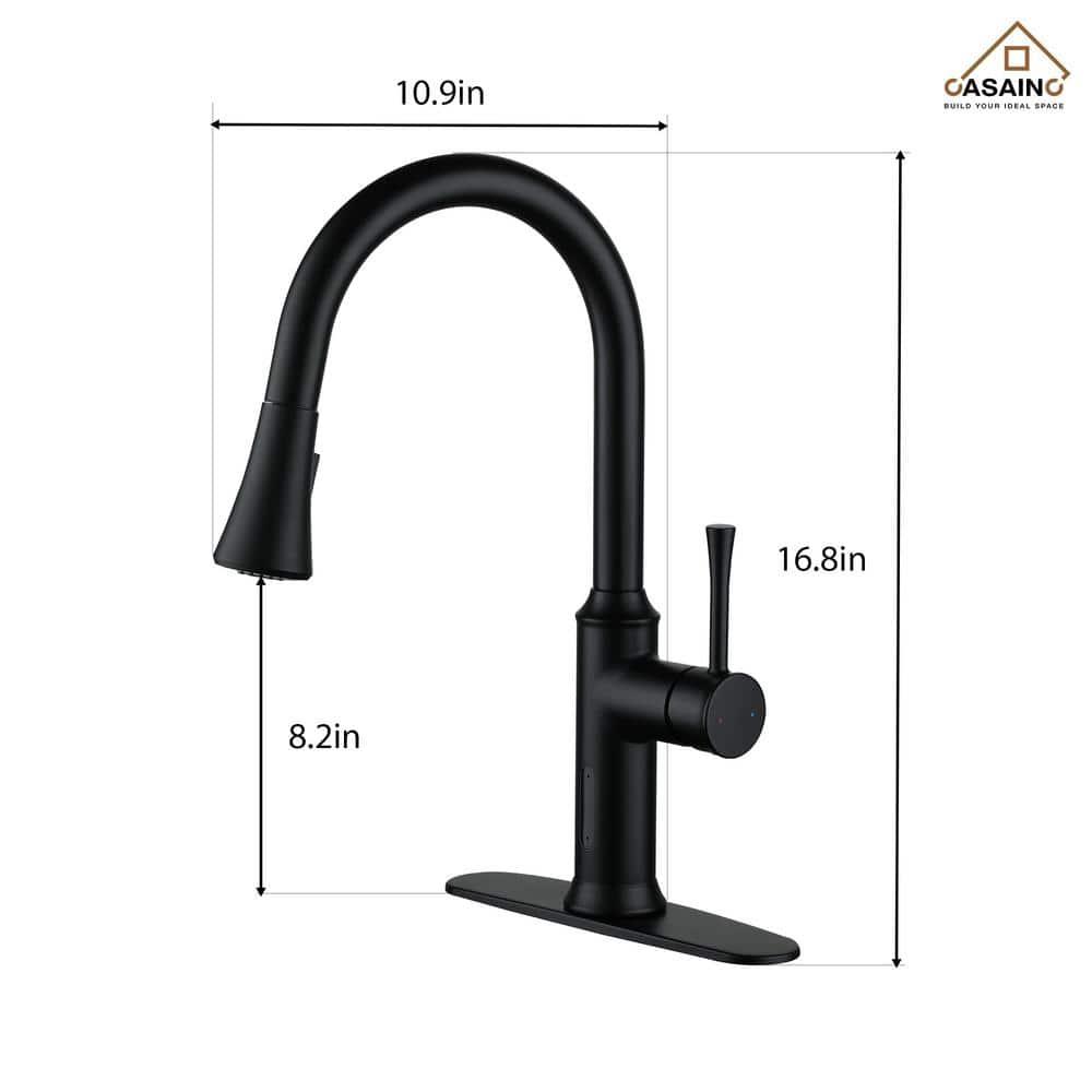 Willow Smart Faucet Touchless Pull Down Sprayer Kitchen Faucet with Voice and Motion Control