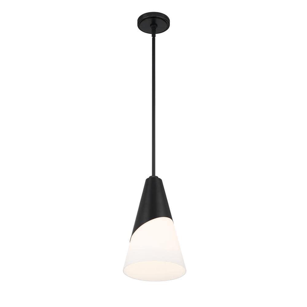 Crystorama Lighting Tori 1 - Light Pendant in  Matte Black