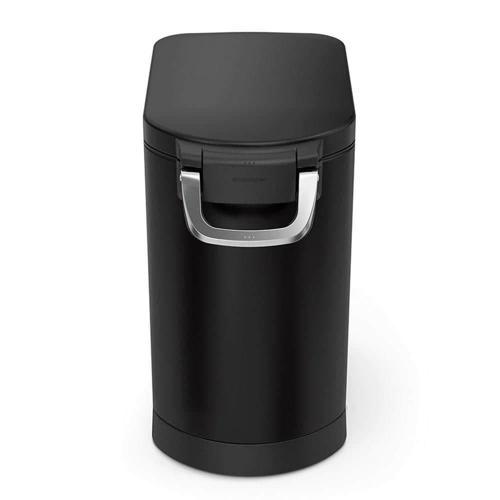 simplehuman Pet Food Storage Container Stainless Steel for Dog Food, Cat Food, and Bird Feed