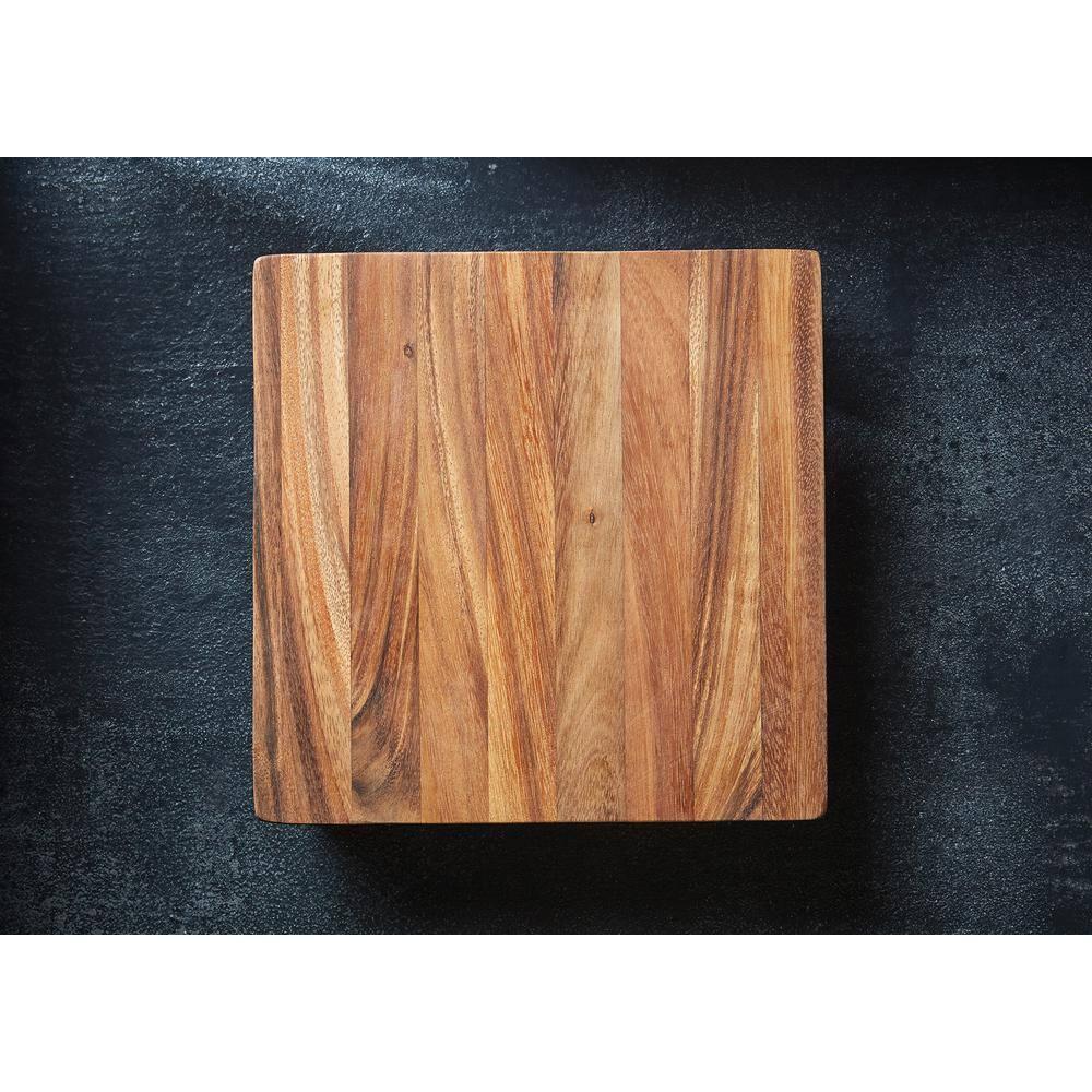 Ironwood Gourmet Kyoto Sushi Stand, Acacia Wood Brown 10 x 10 x 2.25 inches