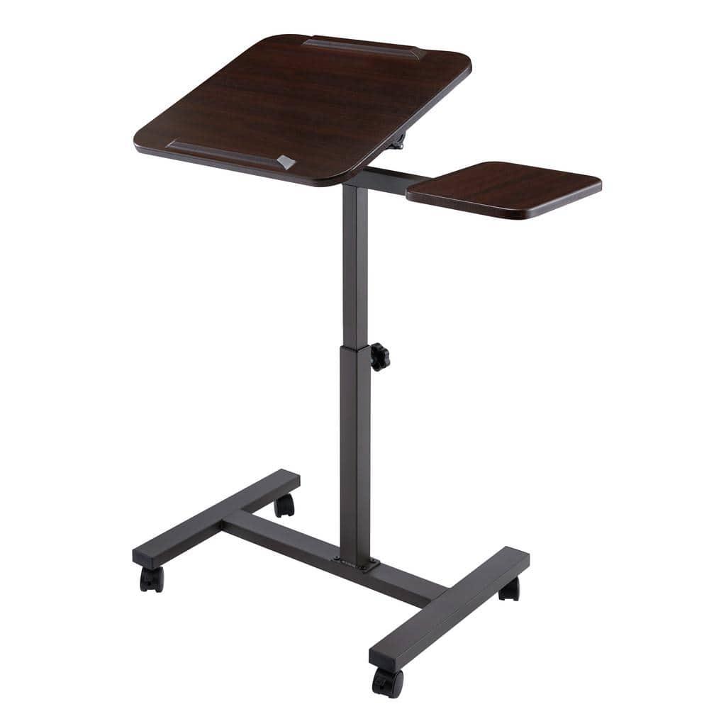 Seville Classics airLIFT Adjustable Height Rolling Tiltable Desk with Mouse Stand