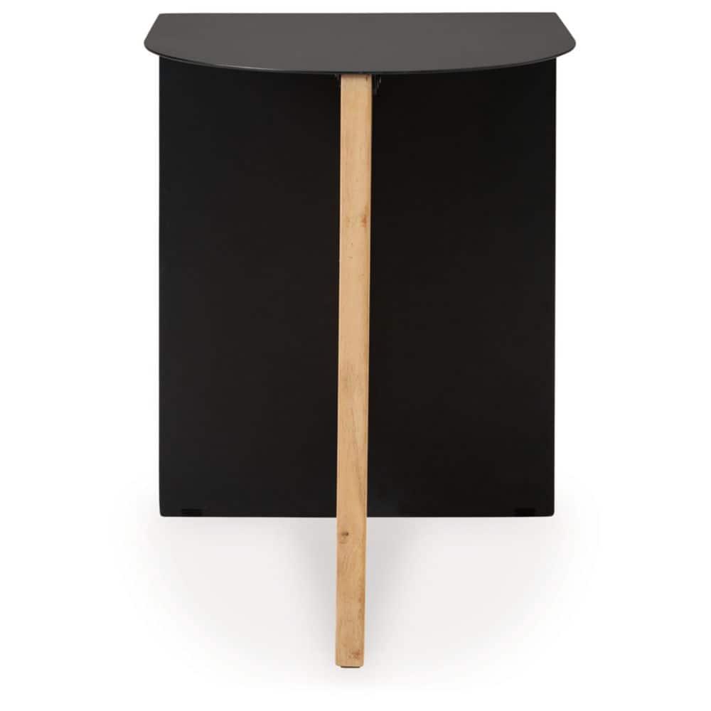 Signature Design by Ashley Ladgate Accent Table, Black & Natural Brown