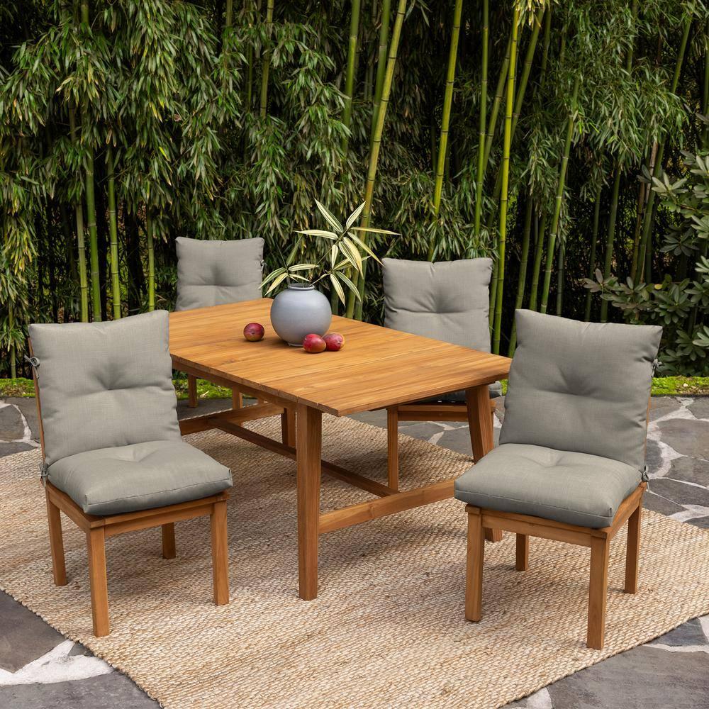 ARDEN Arden earthFIBER Plush Modern Tufted Polyfill Dining Chair Cushion, 21 x 40 (Set of 2)