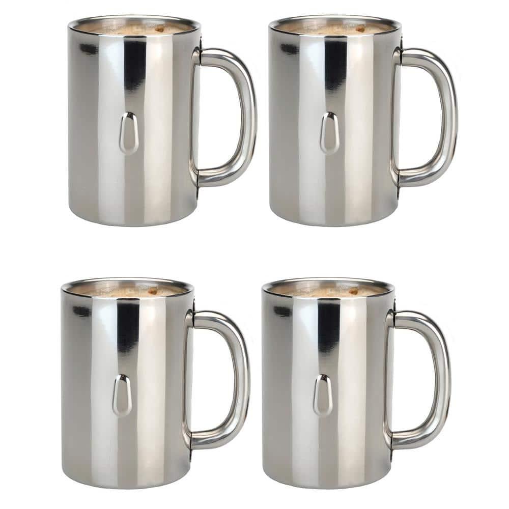 BergHOFF BergHOFF Straight 4Pc 18/10 Stainless Steel Coffee Mug Set (Set of 4)