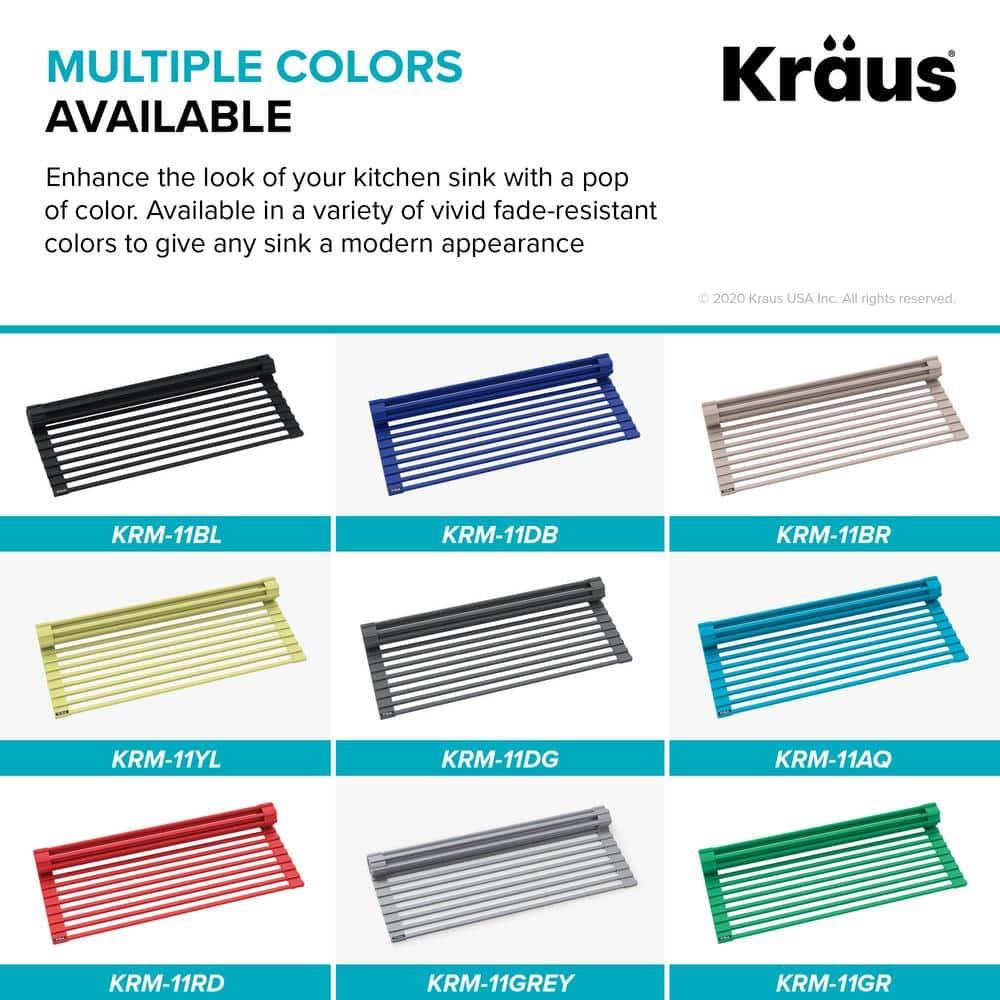 33 in. KRAUS Bellucci Workstation Drop-In Granite Composite Single Bowl Kitchen Sink with Accessories