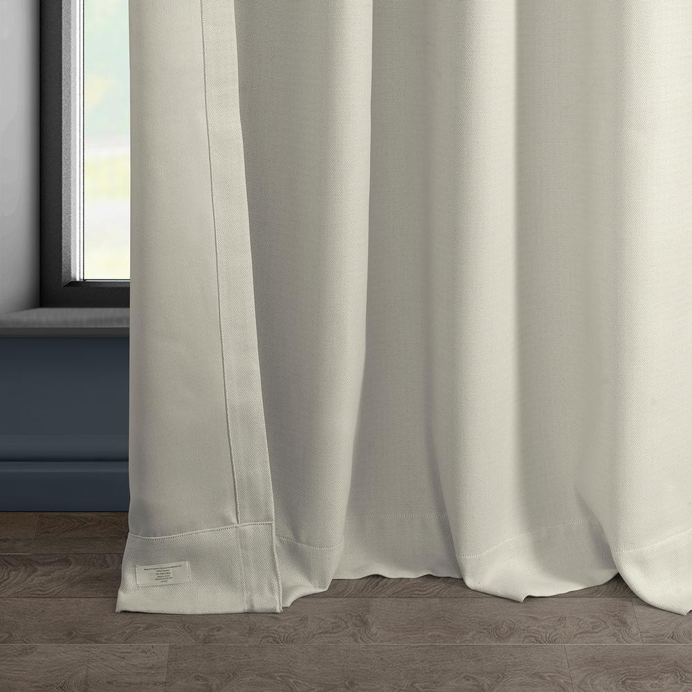 HPD Half Price Drapes Birch Grommet Faux Linen Room Darkening Curtains for Bedroom & Living Room Curtains (1 Panel), Door & Window Curtains 84 inches long, Grommet Curtains & drapes, 50W X 84L