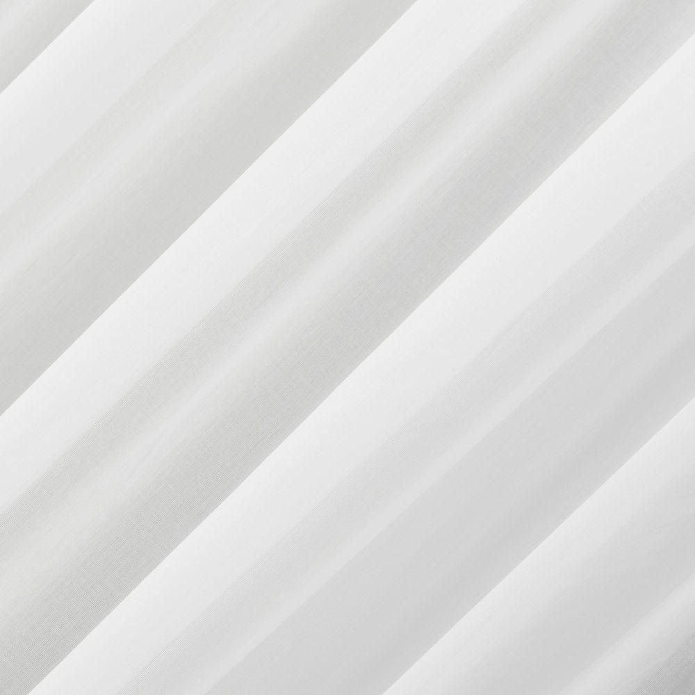 50"x84" Archaeo Sheer 100% Cotton Curtain Panel White: Transitional Voile Rod Pocket Indoor Drapery