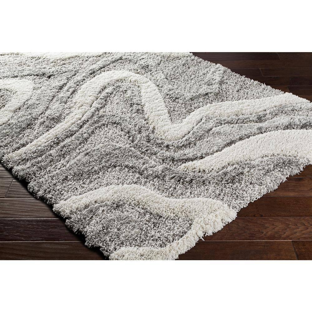 Wade Logan® Dittman Machine Woven Abstract Gray Area Rug