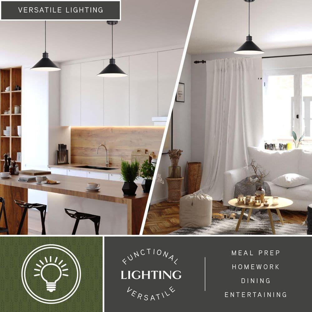 VAXCEL Akron 1L Bronze Metal Industrial MCM Cone Pendant Hanging Ceiling Light