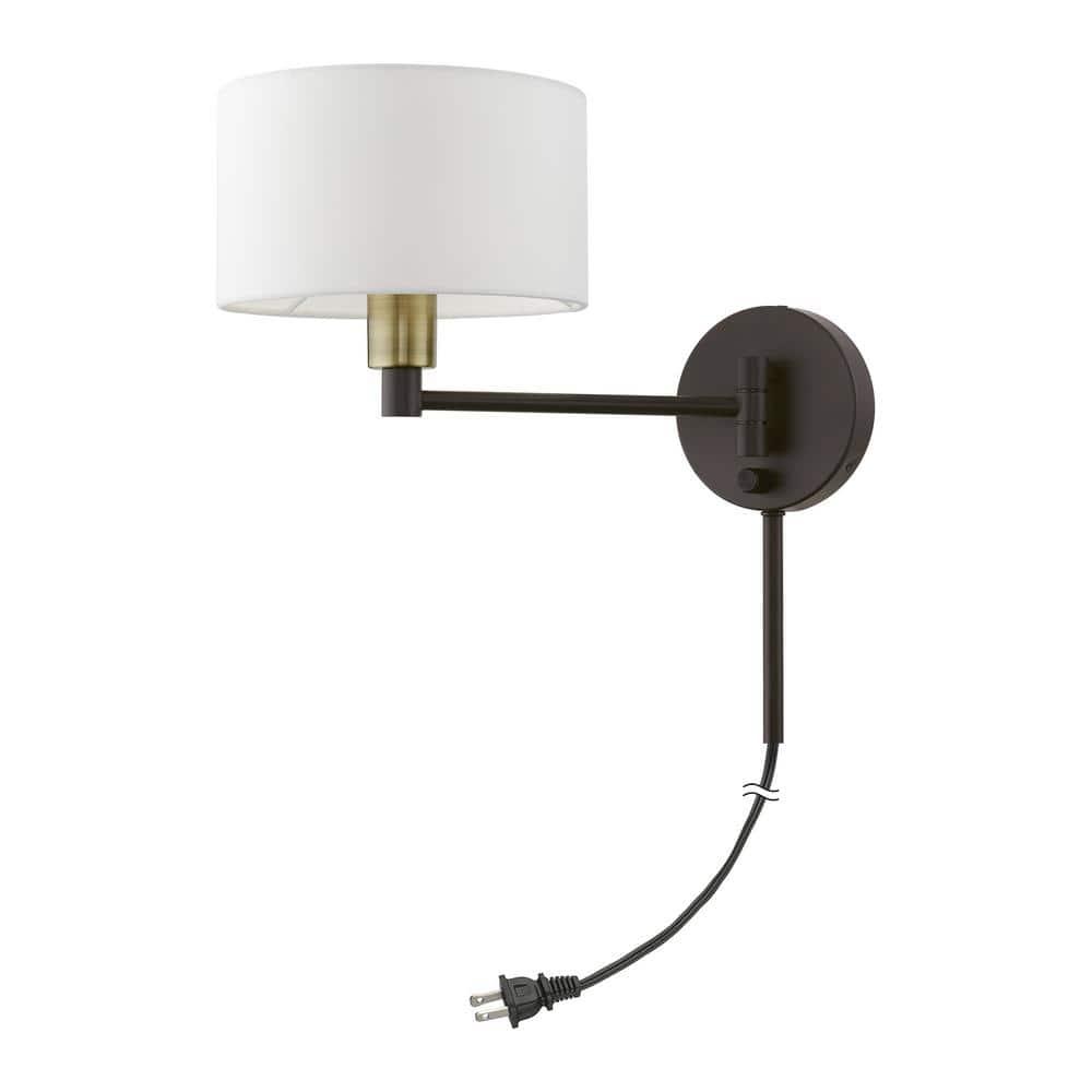 Livex Lighting 1 - Light Wall Light in  Bronze/Antique Brass