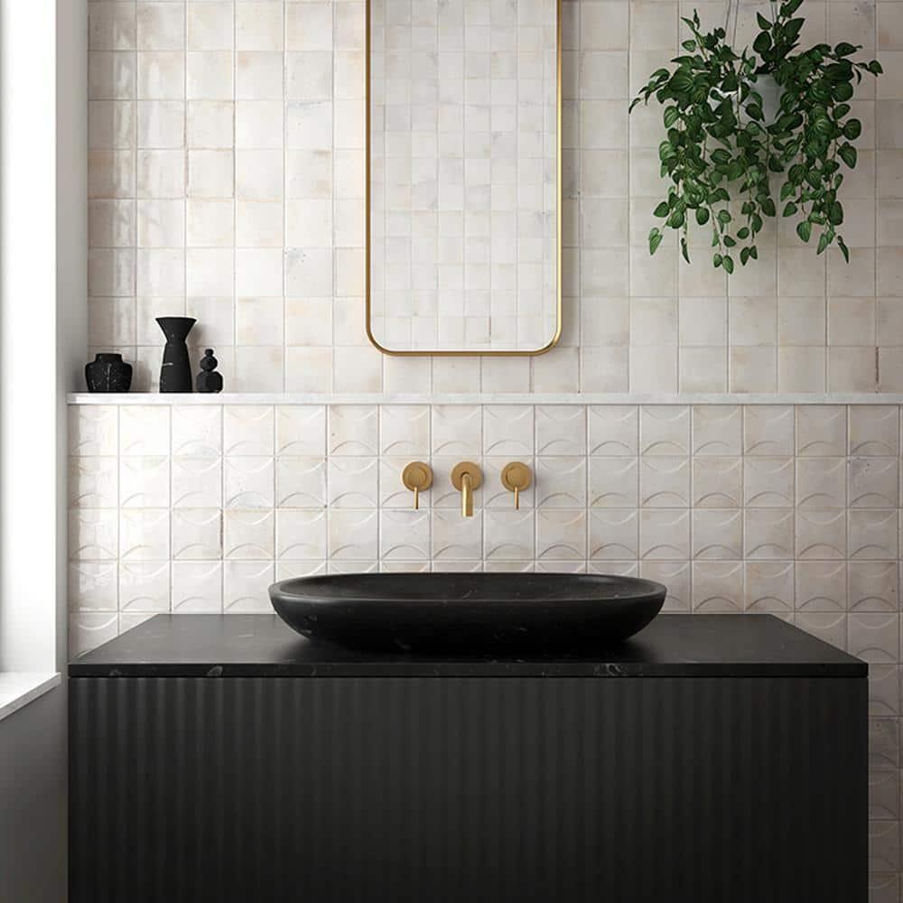 Antiek 3.94'' W x 3.94'' L Beveled Ceramic Singular Tile
